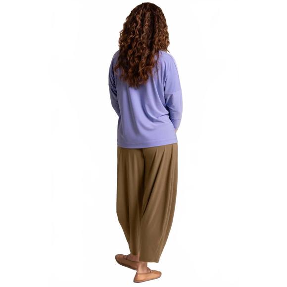 NEW SYMPLI slouch 3/4 sleeve sweatshirt in jacaranda - Picture 3 of 4